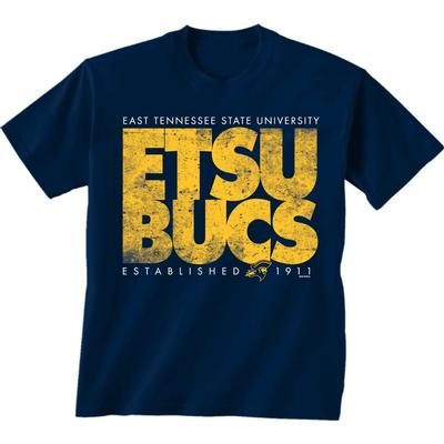 ETSU University Established Date Short Sleeve Tee