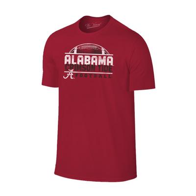 Alabama Men's Football Half Moon Distressed Tee