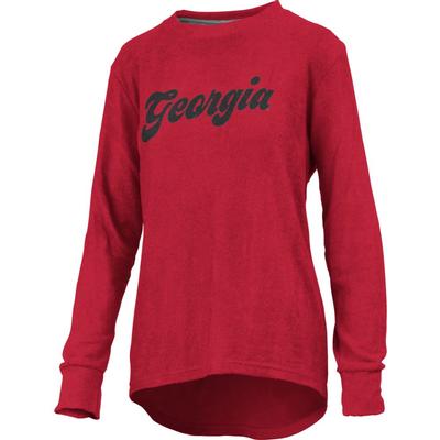 Georgia Pressbox Women's Morganton Cuddle Knit Crew