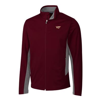 Virginia Tech Cutter & Buck Men's Navigate Softshell Jacket
