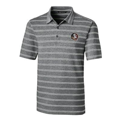 Florida State Cutter & Buck Men's Forge Heather Stripe Polo