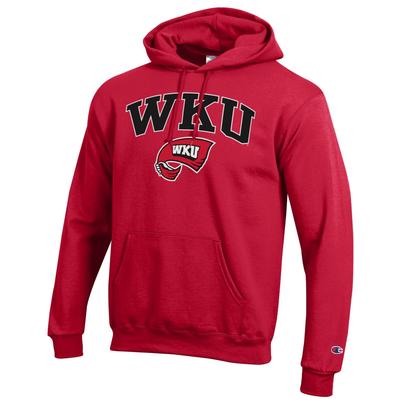 Western Kentucky Champion Men's Red Arch Screen Hoody
