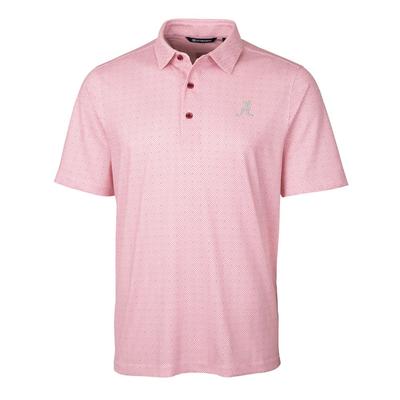 Alabama Cutter & Buck Men's Pike Double Dot Print Polo