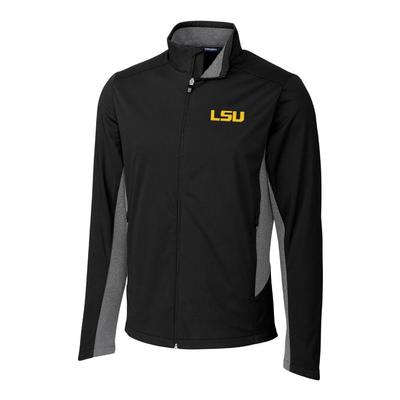LSU Cutter & Buck Men's Navigate Softshell Jacket