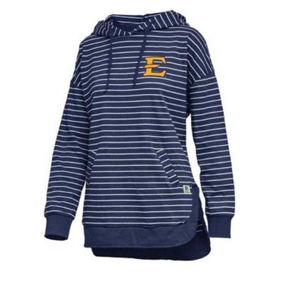 ETSU Pressbox Women's Cara Striped Hoodie