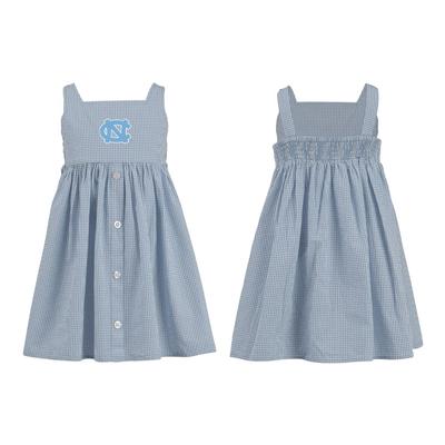 UNC Toddler Jillian Gingham Ruffle Dress