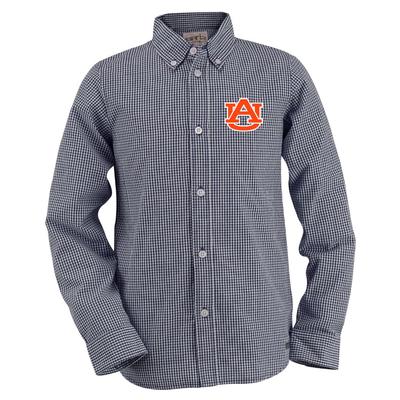 Auburn Toddler Gingham Long Sleeve Woven Button Down