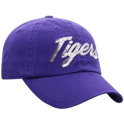 LSU Top of the World Women's Sequin Script Adjustable Hat