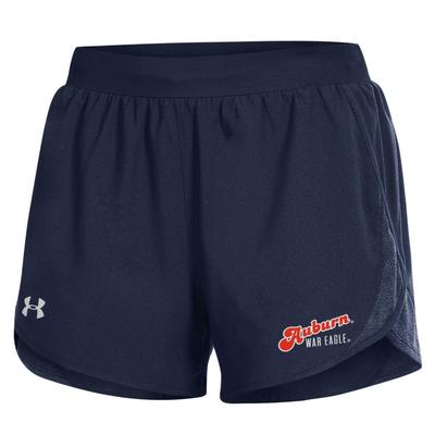 Auburn Under Armour Women's Fly By Run 2.0 Shorts
