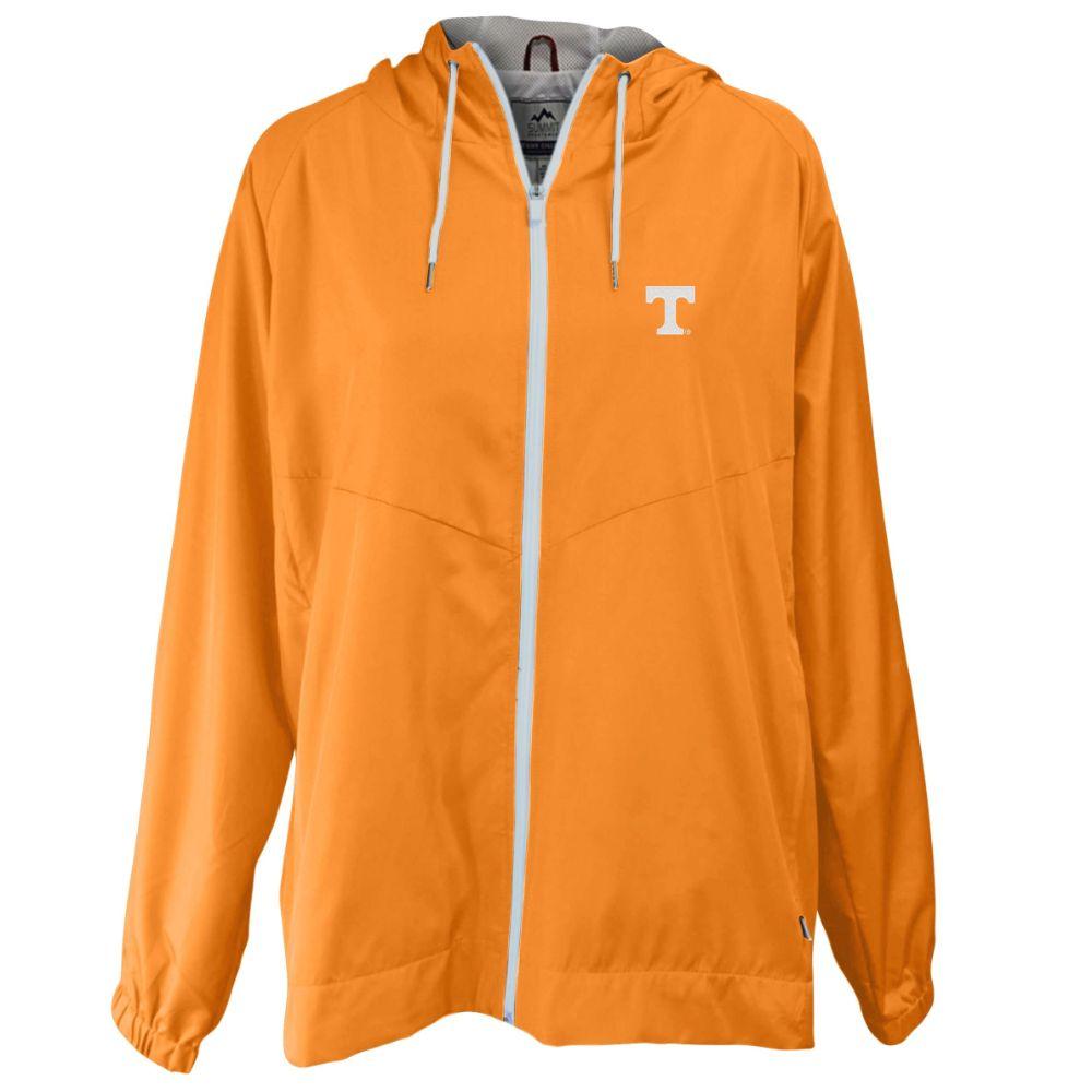Vols Tennessee Summit Full Zip Hooded Rain Jacket Alumni Hall