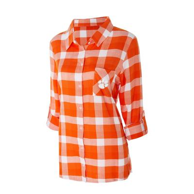 clemson flannel shirt