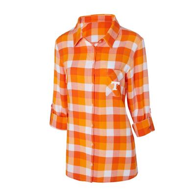Tennessee Women's Long Sleeve Flannel Nightshirt