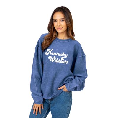 Kentucky Chicka-D Women's Vintage Script Corded Sweatshirt