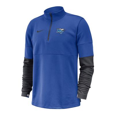 MTSU Nike Men's Coaches Half Zip Pullover