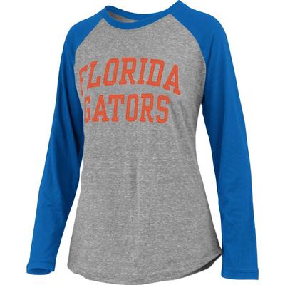 Florida Pressbox Bentley Applique Long Sleeve Baseball Tee