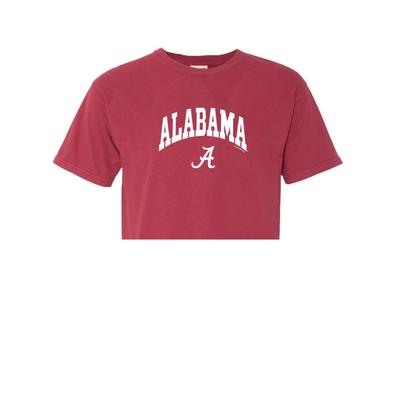 Alabama Women's Cropped Comfort Colors Tee