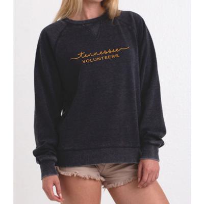 Tennessee Summit Script Burnout Fleece Crew