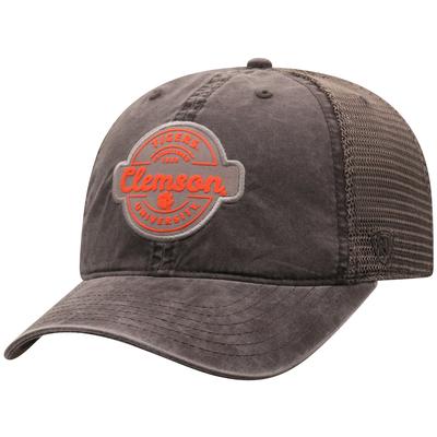 Clemson Top of the World Ominous Patch Trucker Hat