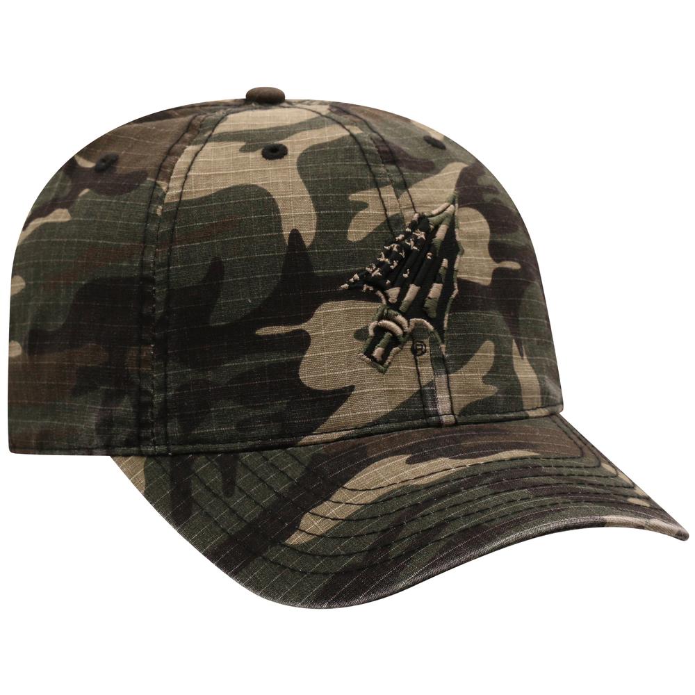 Noles | Florida State Top of the World Camo Woodland Flag Logo Hat ...