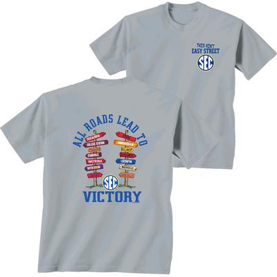 SEC All Roads Lead to Victory Comfort Color Tee
