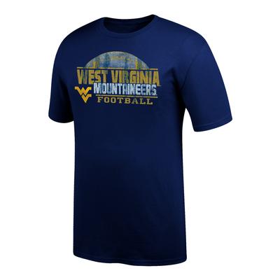 West Virginia Distressed Football Tee Shirt