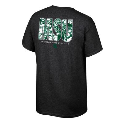 Michigan State Map Initials Tee Shirt