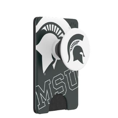 Michigan State PopSockets Spartan Logo PopWallet+