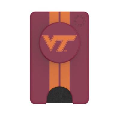 Virginia Tech PopSockets Stripe PopWallet+