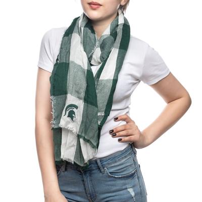 Michigan State Buffalo Check Scarf