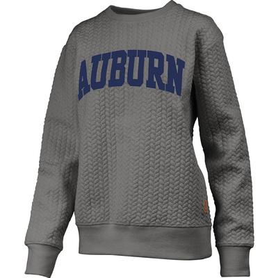 Auburn Banner Elk Cable Knit Crew Sweatshirt
