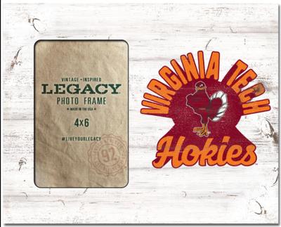 Virginia Tech Legacy Retro Picture Frame