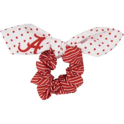 Alabama Zoozatz Polka Dot Scrunchie with Bow