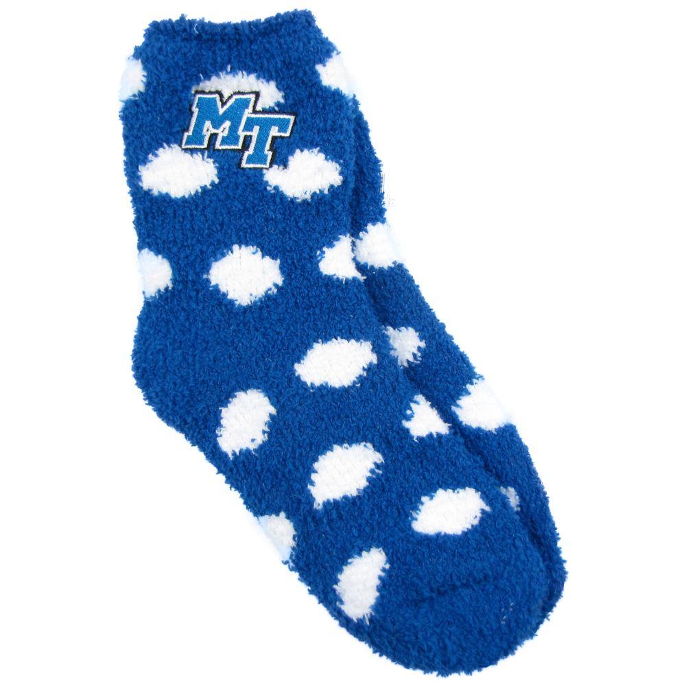 Mtsu Zoozatz Fuzzy Dot Socks