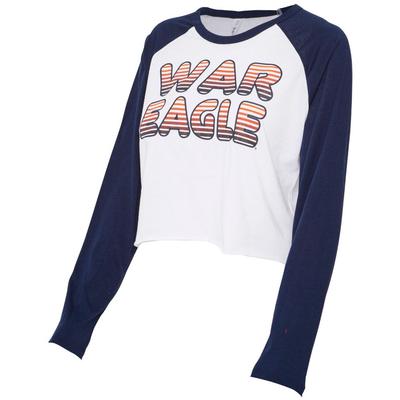 Auburn Zoozatz Women's Gradient Long Sleeve Crop Tee