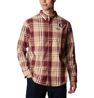 Florida State Columbia Men's Rapid Rivers Plaid Long Sleeve Shirt