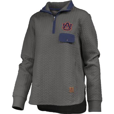 Auburn Women's Pressbox Caribou Quilted 1/4 Zip