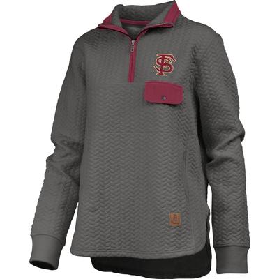 Florida State Women's Pressbox Caribou Quilted 1/4 Zip