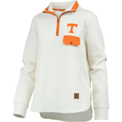 T-shirt Manches Longues Pressbox – Tennessee Volunteers – Gris – Neuf Avec étiquettes