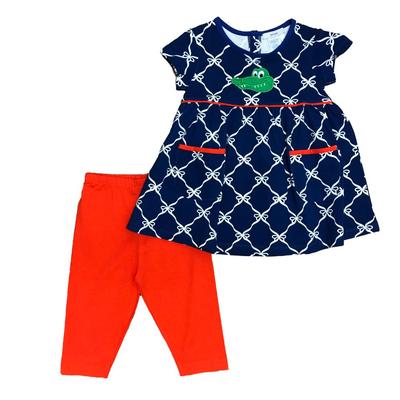 Ishtex Little Girls Short Sleeve Tee & Capri Pant Set