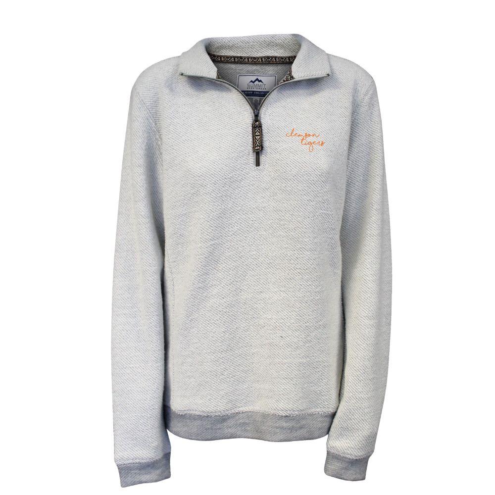 Clemson Summit Sportswear Women's Coastal Terry 1/4 Zip