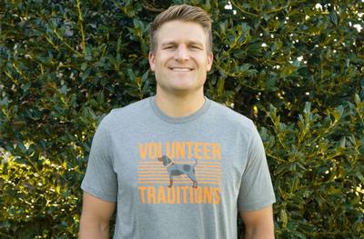 Tennessee Volunteer Traditions Bluetick Stripe Tri Blend Tee