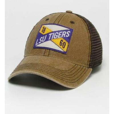 LSU Legacy Frayed X Patch Trucker Hat