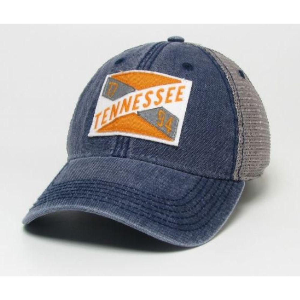 Vols | Tennessee Legacy Frayed X Patch Trucker Hat | Alumni Hall