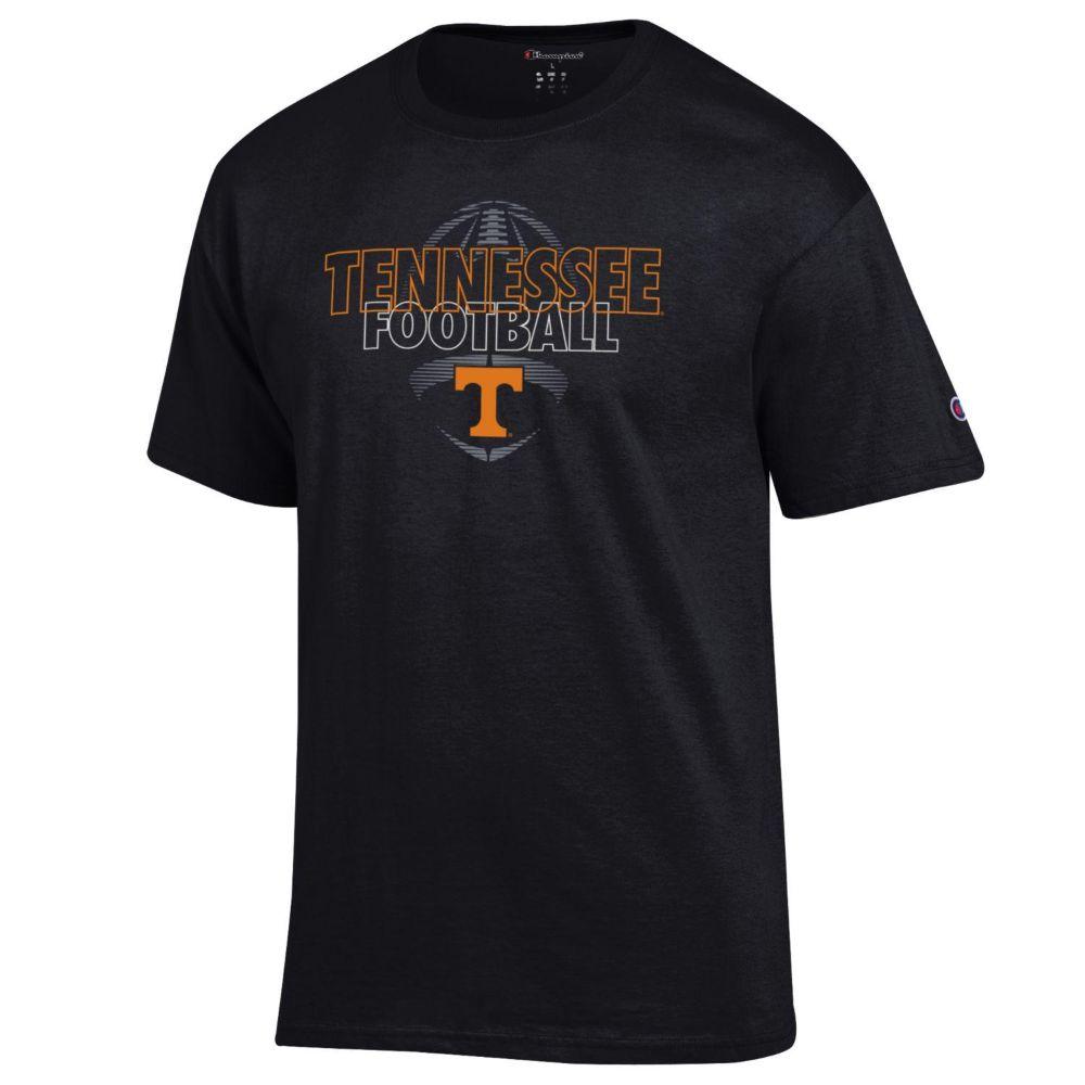 Vols | Tennessee Champion Men's Vertical Football Tee Shirt | Alumni Hall