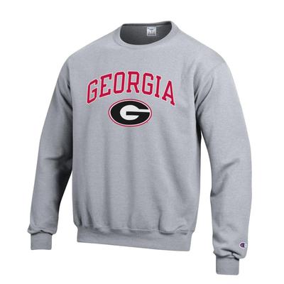 Georgia Champion Arch Logo Fleece Crew