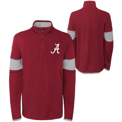 Alabama Youth Field Poly Mesh 1/4 Zip Pullover