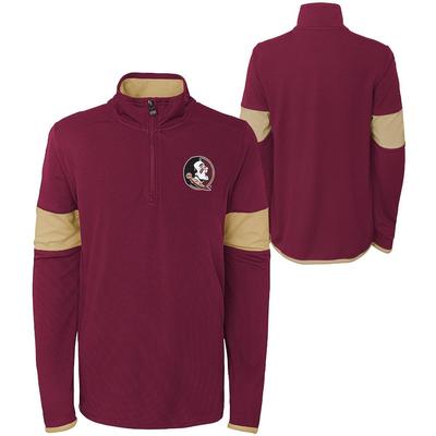 Florida State YOUTH Field Poly Mesh 1/4 Zip Pullover
