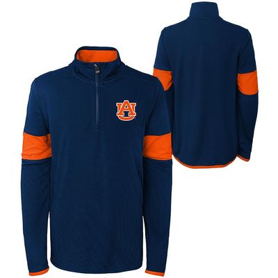 Auburn YOUTH Field Poly Mesh 1/4 Zip Pullover