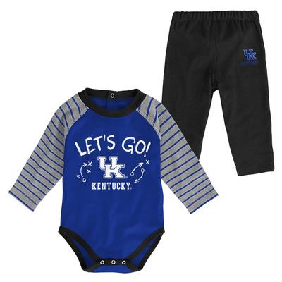 Kentucky Infant Touchdown Creeper Pant Set
