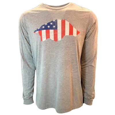 Arkansas B Unlimited Americana Hog Long Sleeve Tee